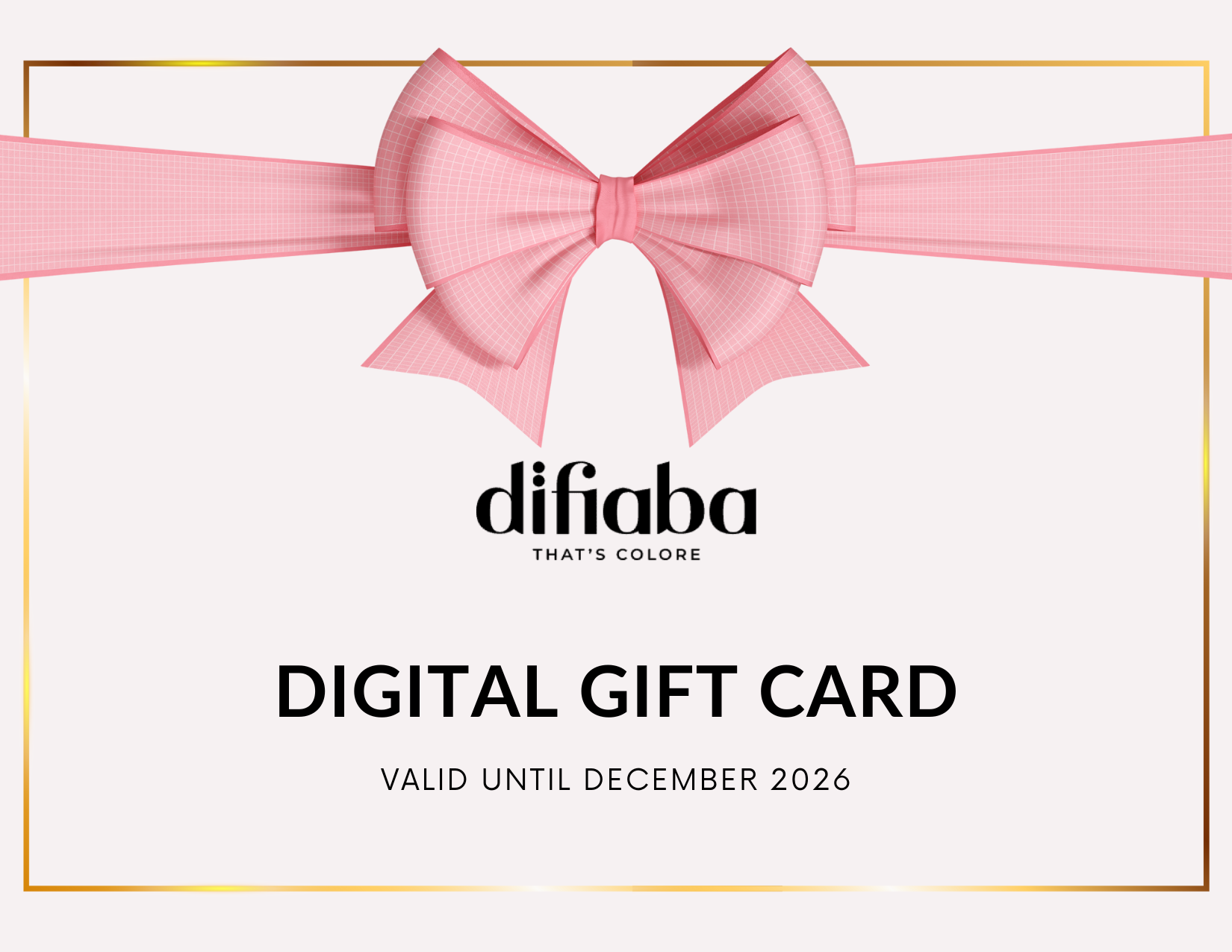 Difiaba Professional Gift Card